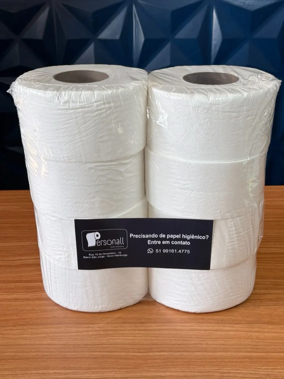 Papel higiênico rolão, outra vista